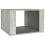 Voir la diapositive 2 : VIDAXL Table de chevet Gris beton 57x55x36 cm Bois d'ingenierie