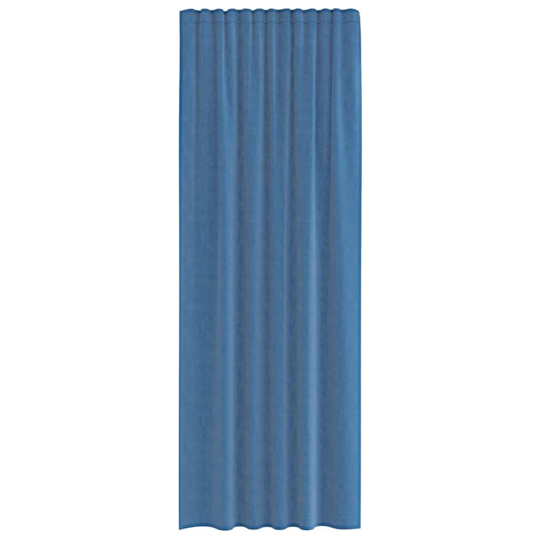 Voir la diapositive 4 : VIDAXL Rideaux en voile avec boucles 2 pcs bleu royal 140x260 cm