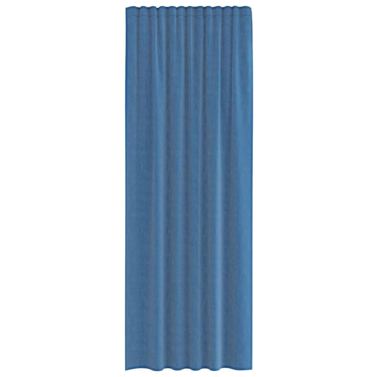 VIDAXL Rideaux en voile avec boucles 2 pcs bleu royal 140x260 cm