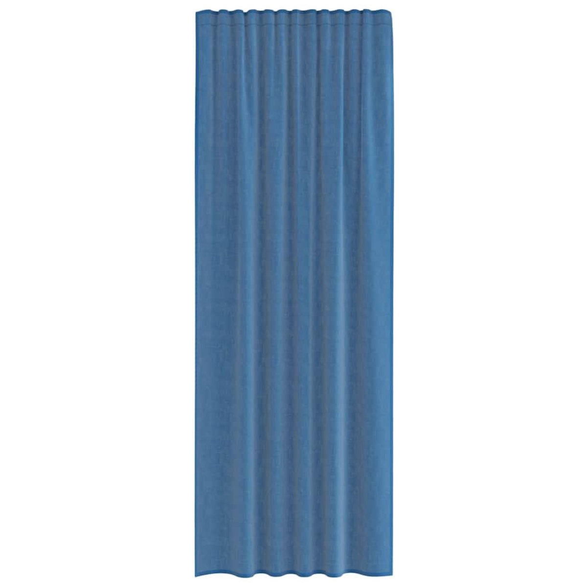 VIDAXL Rideaux en voile avec boucles 2 pcs bleu royal 140x260 cm