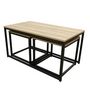 Voir la diapositive 4 : Paris Prix Lot de 3 Tables Basses  Seattle  90cm Naturel