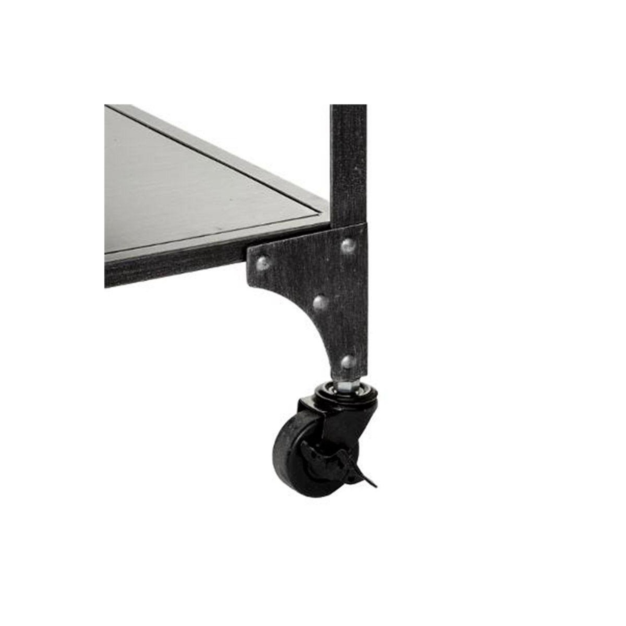 Voir la diapositive 3 : ATMOSPHERA Table basse 4 tiroirs en métal  sevin  110cm gris
