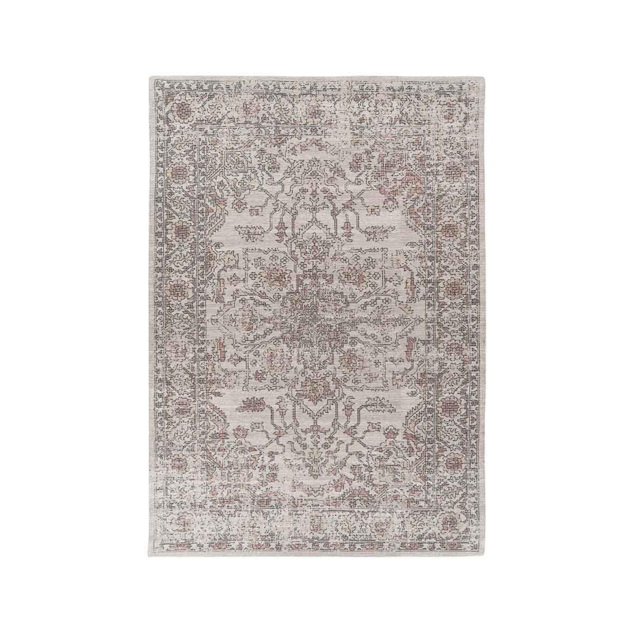 Voir la diapositive 1 : Paris Prix Tapis Tissé Motif Vintage Délavé  Percy  Beige