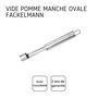 Voir la diapositive 4 : Fackelmann Vide pomme inox Fackelmann Ovale