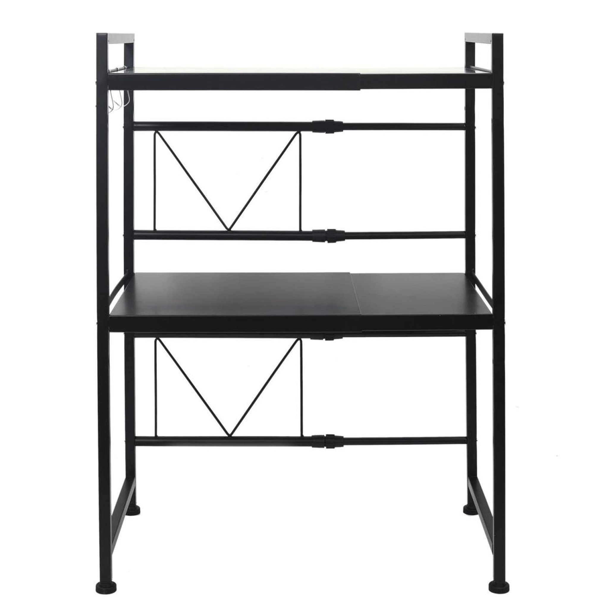 Voir la diapositive 3 : The Home Deco Factory Organisateur micro-ondes  modulable ii  40-60cm noir