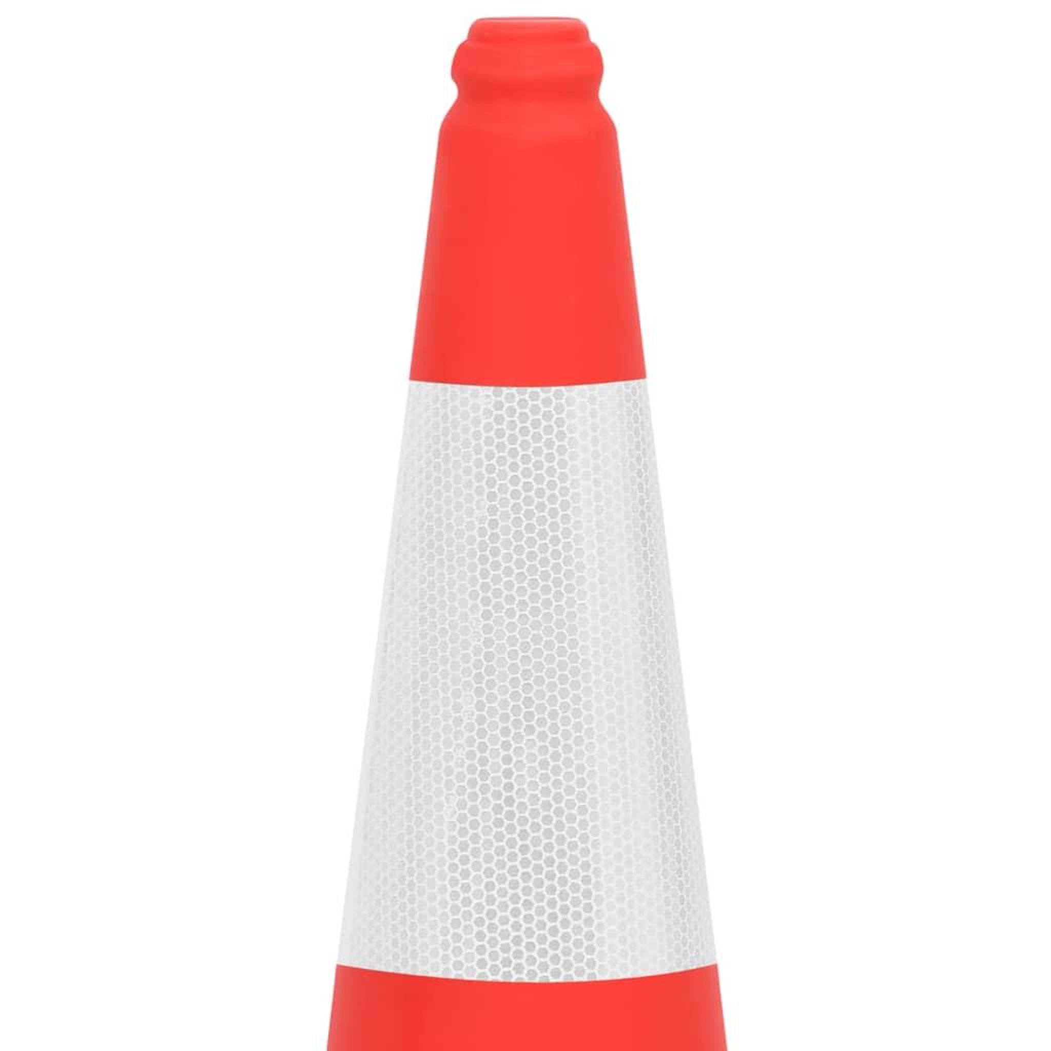 Voir la diapositive 4 : VIDAXL Cones de signalisation reflechissants a base lourde 10 pcs 75cm