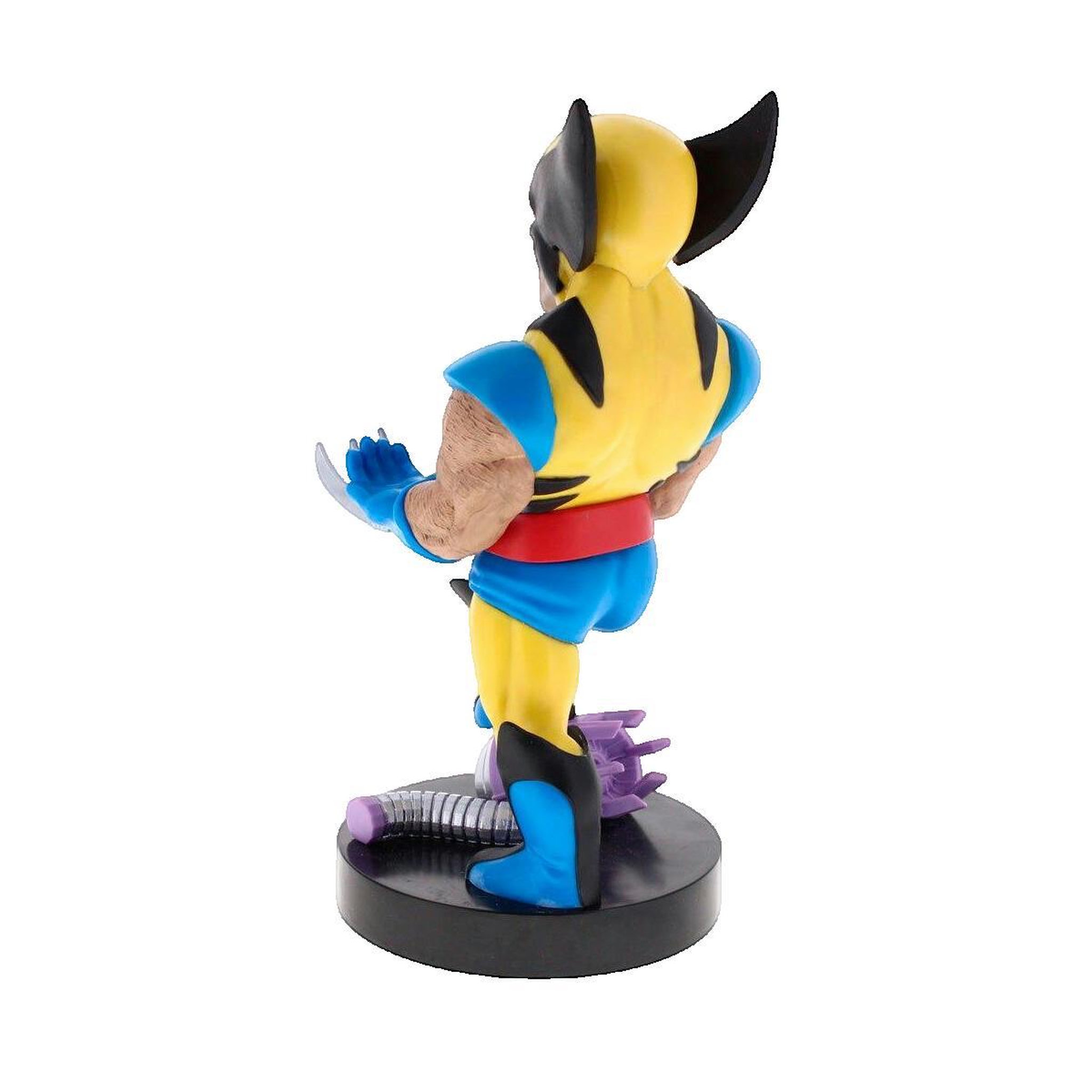 Voir la diapositive 2 : Marvel Figurine Cable Guys Support et chargeur Wolverine jaune
