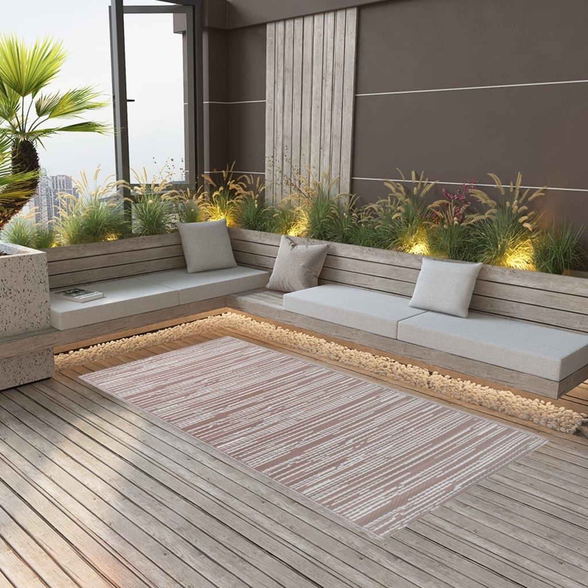 Voir la diapositive 1 : VIDAXL Tapis d'exterieur ARAKIL marron 80x150 cm PP