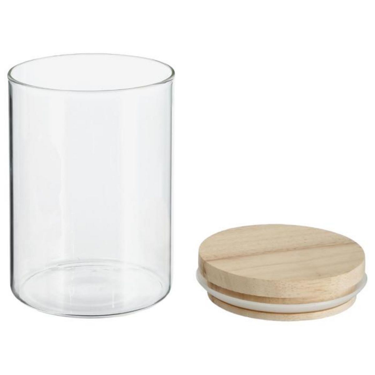 FIVE Bocal en Verre  Pops  600ml Transparent & Naturel