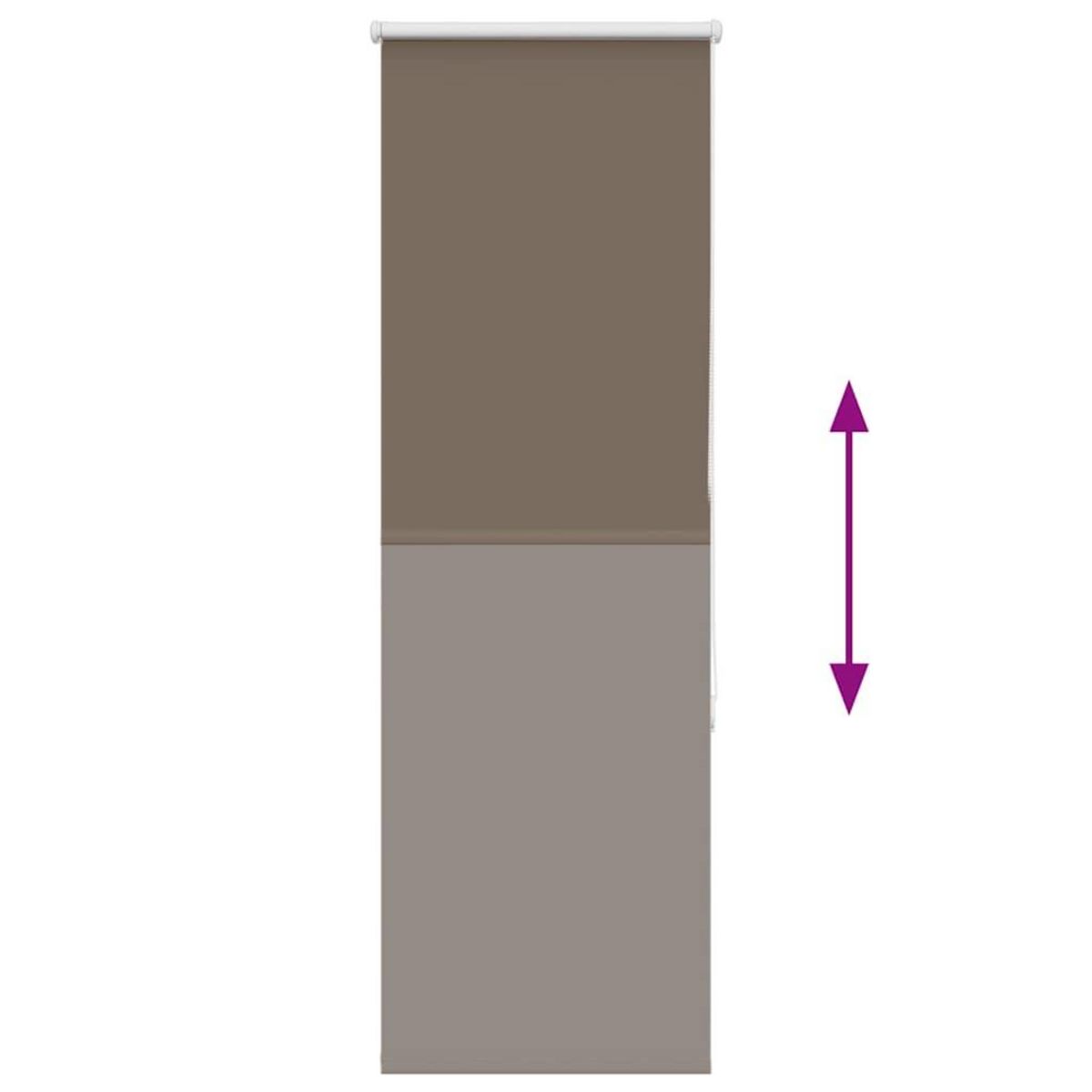 VIDAXL Store enrouleur occultant cafe 50x175cm largeur du tissu 45,7cm