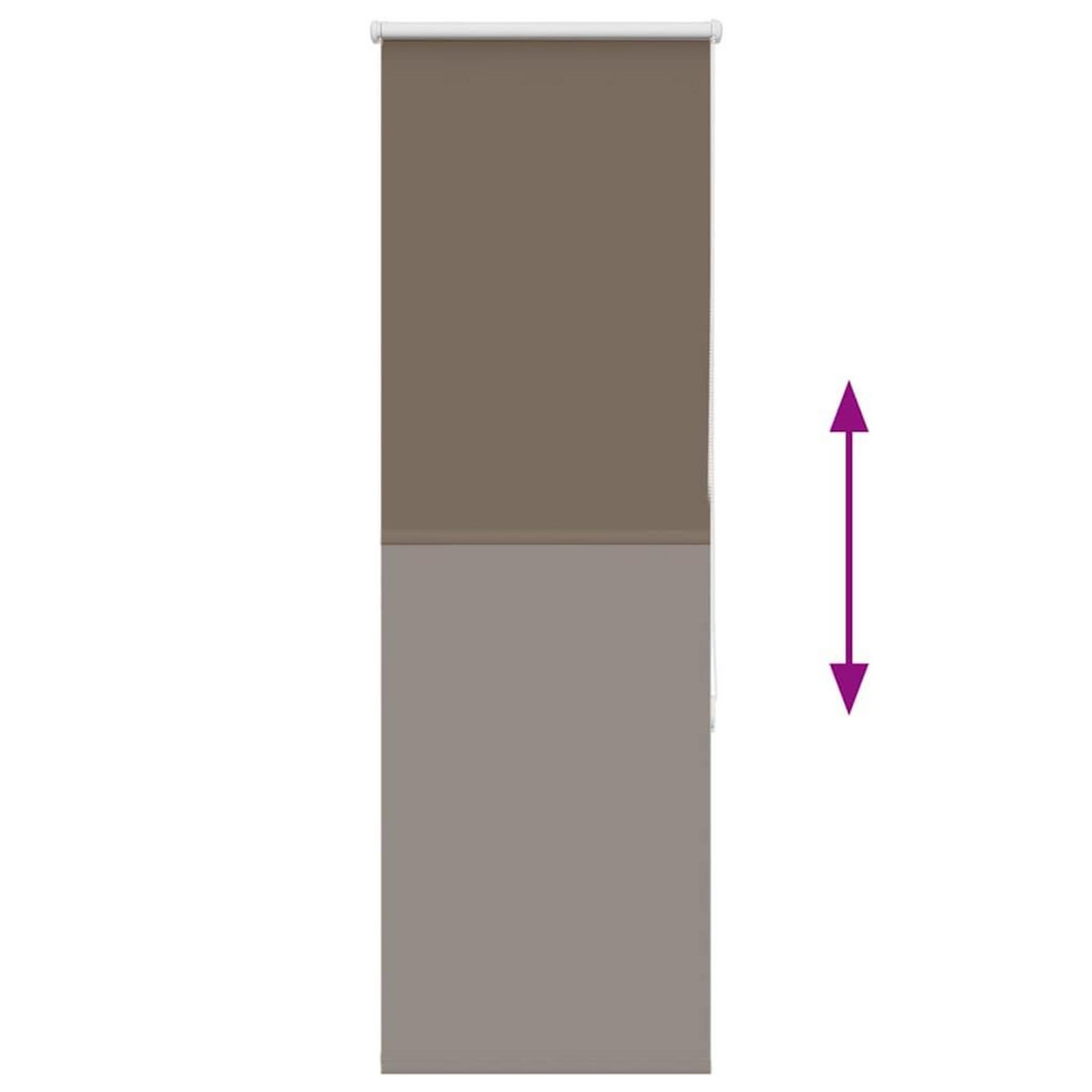 VIDAXL Store enrouleur occultant cafe 50x175cm largeur du tissu 45,7cm