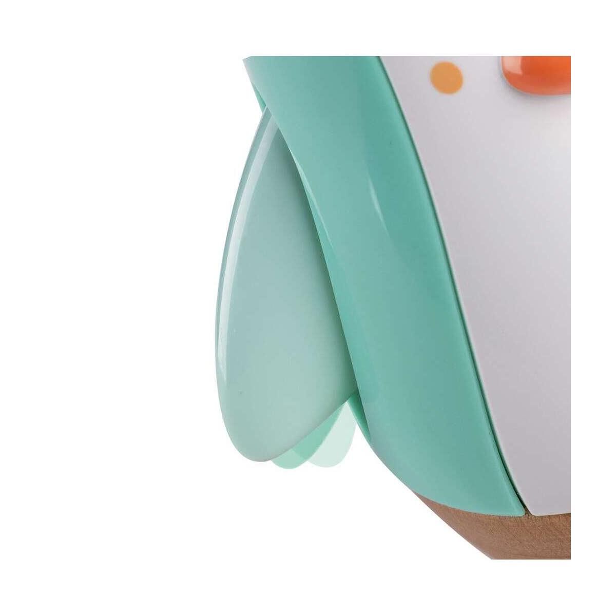Hape Pingouin culbuto en bois - Turquoise