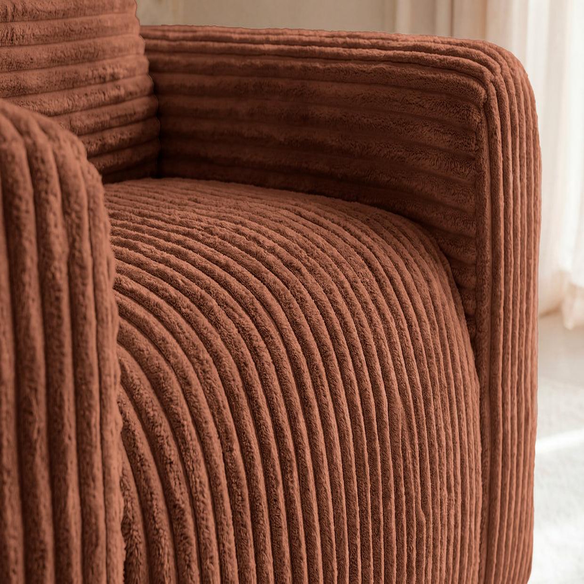 Voir la diapositive 5 : CASANOVA PARIS Elvis - fauteuil gros velours côtelé
