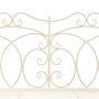 Voir la diapositive 4 : VIDAXL Banc de jardin 104 cm Fer Blanc antique