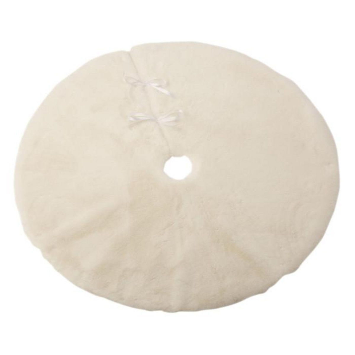 Paris Prix Cache-Pied pour Sapin  Rond  90cm Blanc