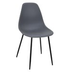 The Home Deco Factory Chaise GUSTAV grise