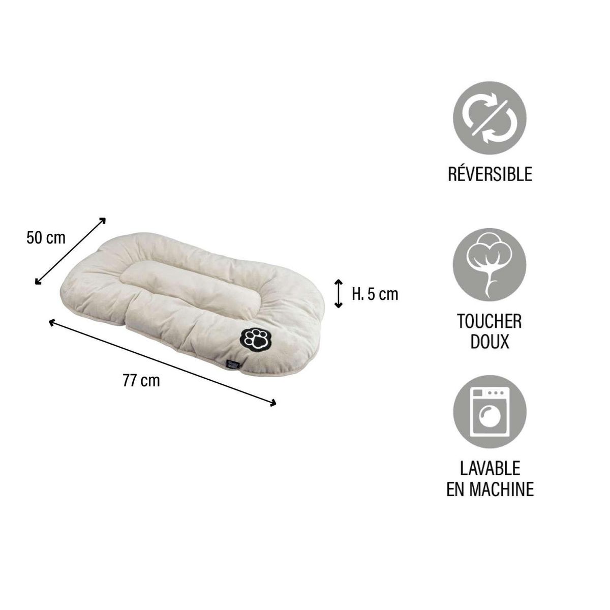 LOVE STORY Coussin réversible Iron pour chien et chat