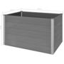 Voir la diapositive 6 : VIDAXL Lit sureleve de jardin WPC 150x100x91 cm Gris