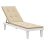 Voir la diapositive 3 : VIDAXL Coussin de chaise de terrasse beige (75+105)x50x4 cm