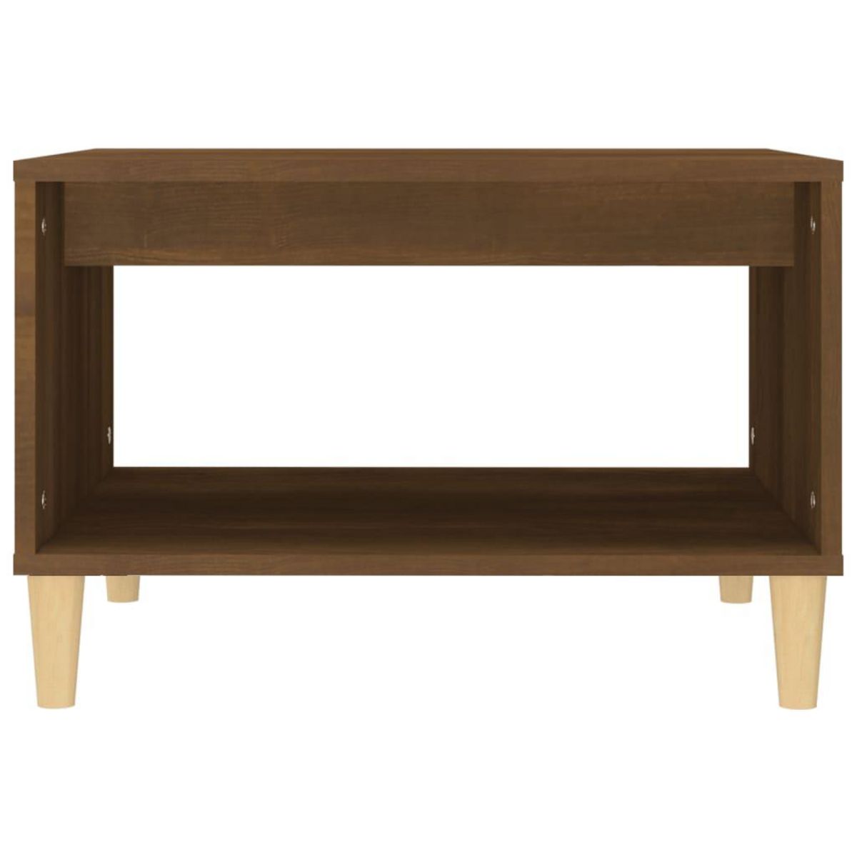 VIDAXL Table basse Chene marron 60x50x40 cm Bois d'ingenierie