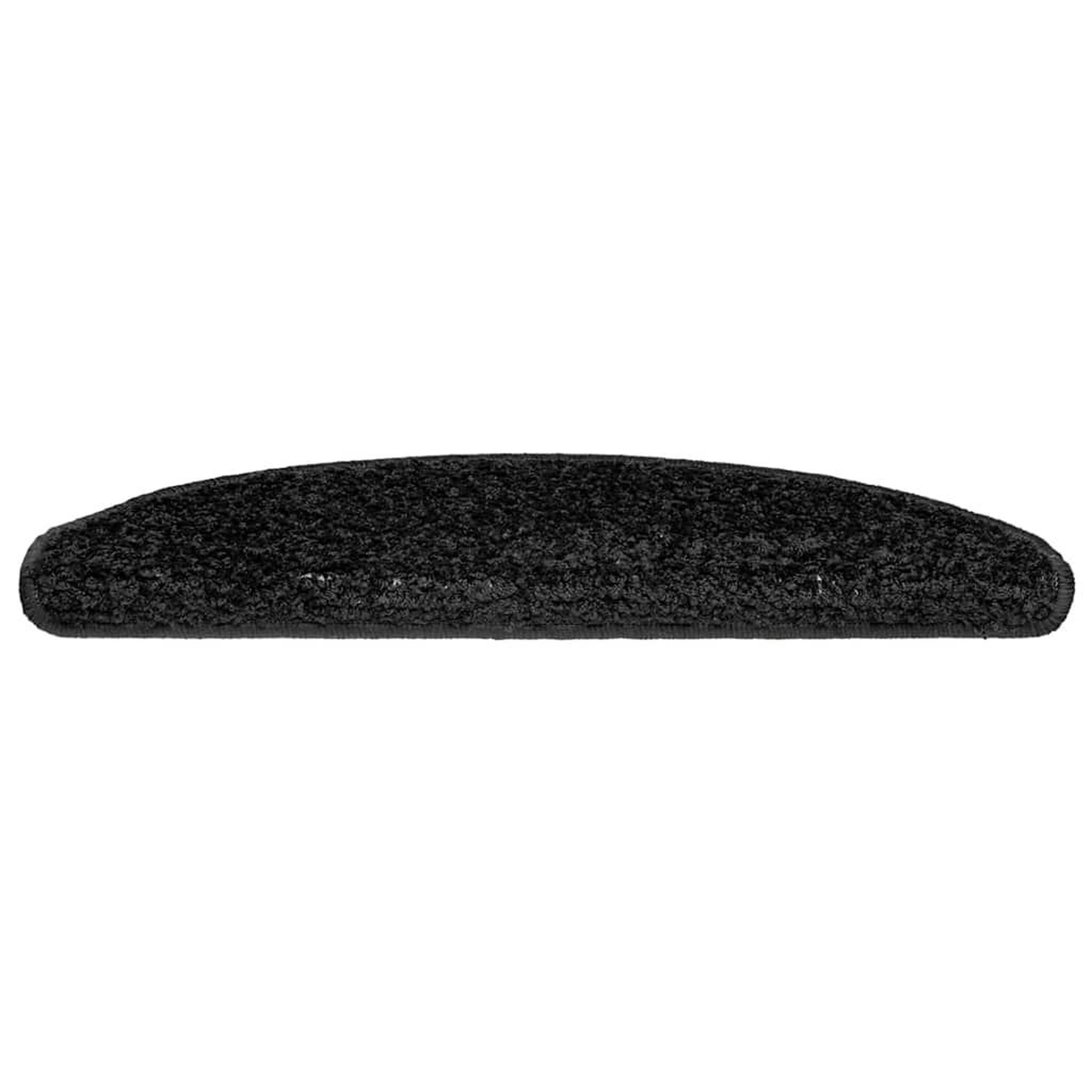 Voir la diapositive 3 : VIDAXL Tapis d'escalier 30 pcs noir 65x21x4 cm