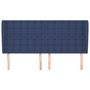 Voir la diapositive 3 : VIDAXL Tete de lit avec oreilles Bleu 163x23x118/128 cm Tissu