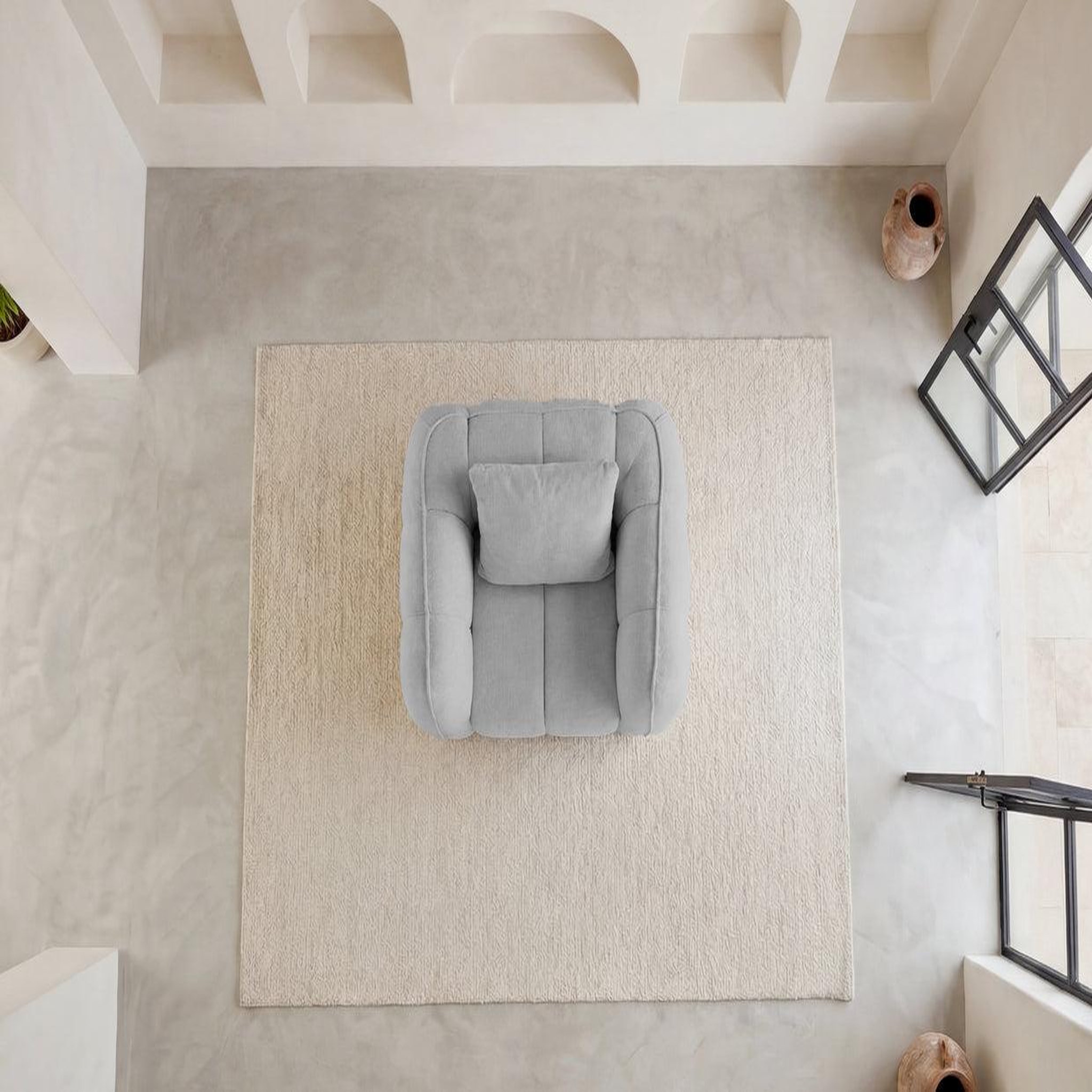 Voir la diapositive 5 : CASANOVA PARIS HAVANA - Fauteuil tissu lisse
