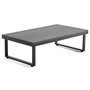 Voir la diapositive 5 : BEST MOBILIER Konna – salon de jardin d'angle en acier noir – 5 places - coussin gris et table incluse