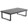 Voir la diapositive 5 : BEST MOBILIER Konna – salon de jardin d'angle en acier noir – 5 places - coussin gris et table incluse