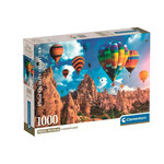 CLEMENTONI Puzzle Clementoni Compact 1000 pièces - Balloons in Cappadocia