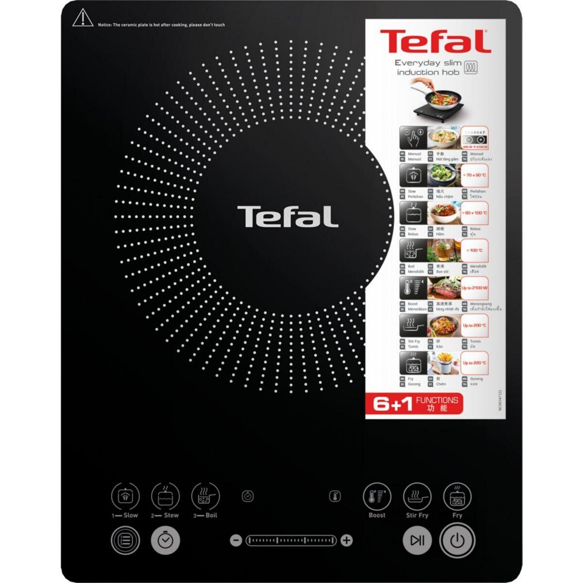 TEFAL Réchaud induction induction Slim IH210801