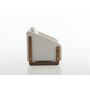 Voir la diapositive 6 : MERAX Fauteuil Fixe Chenille Beige