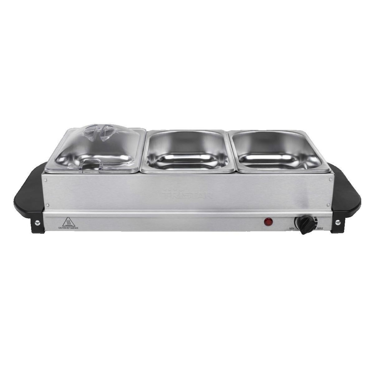 TRISTAR Chauffe-plat Tristar finition argentée