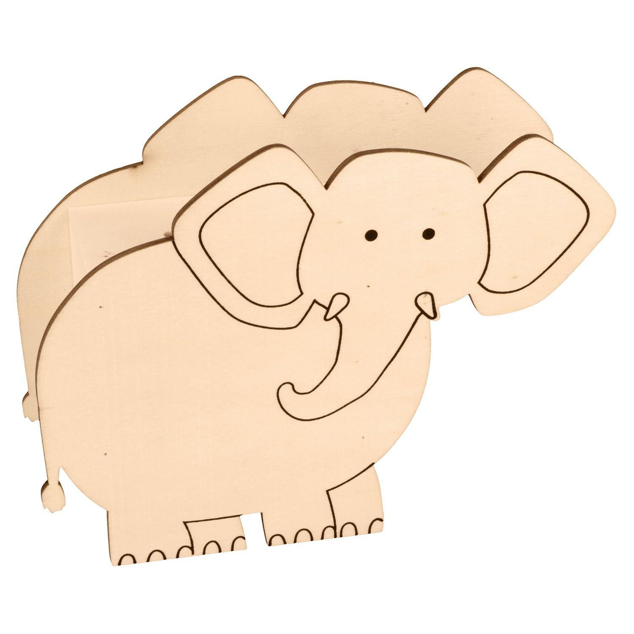Voir la diapositive 1 : Artemio Tirelire éléphant en bois