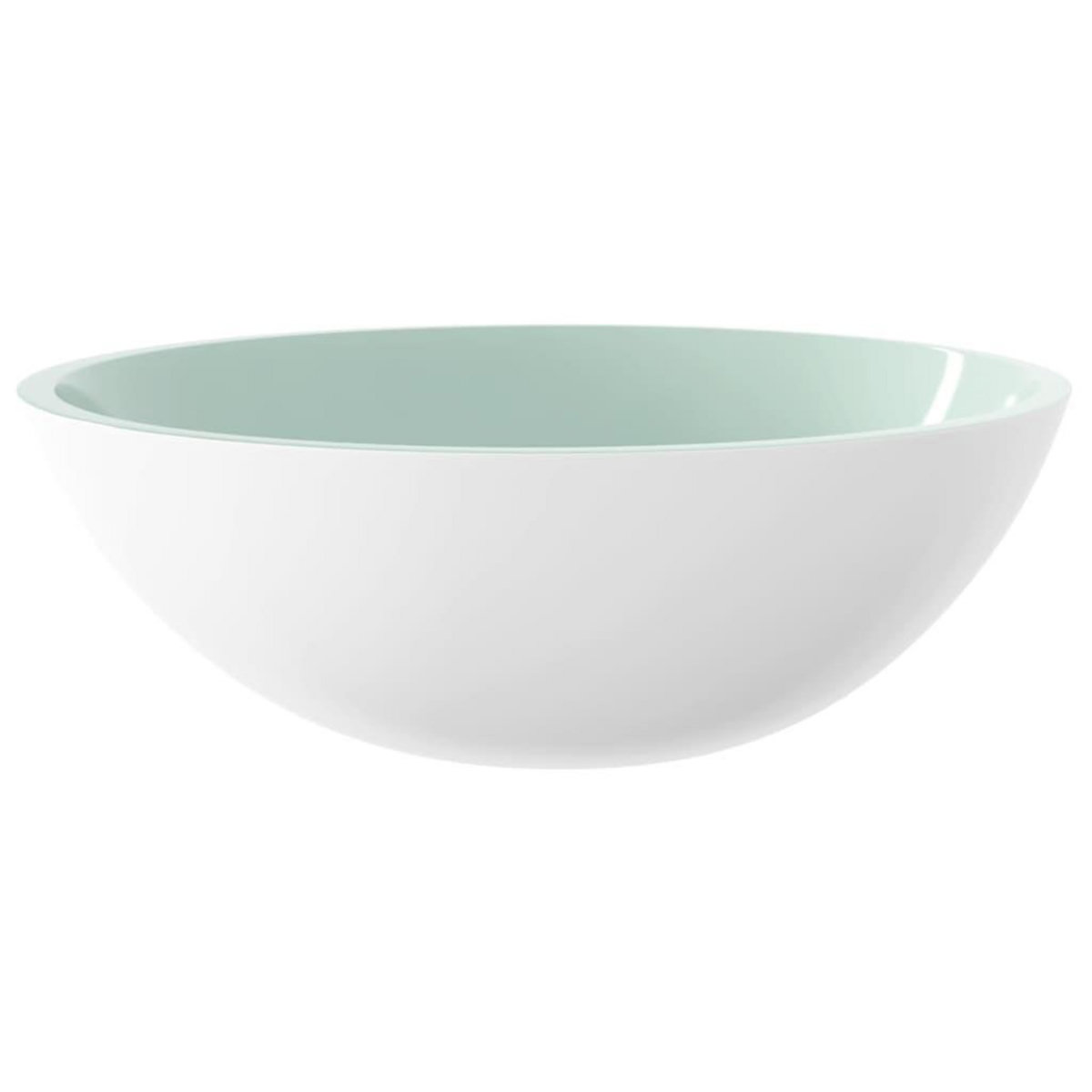 VIDAXL Lavabo Verre 50x37x14 cm Blanc