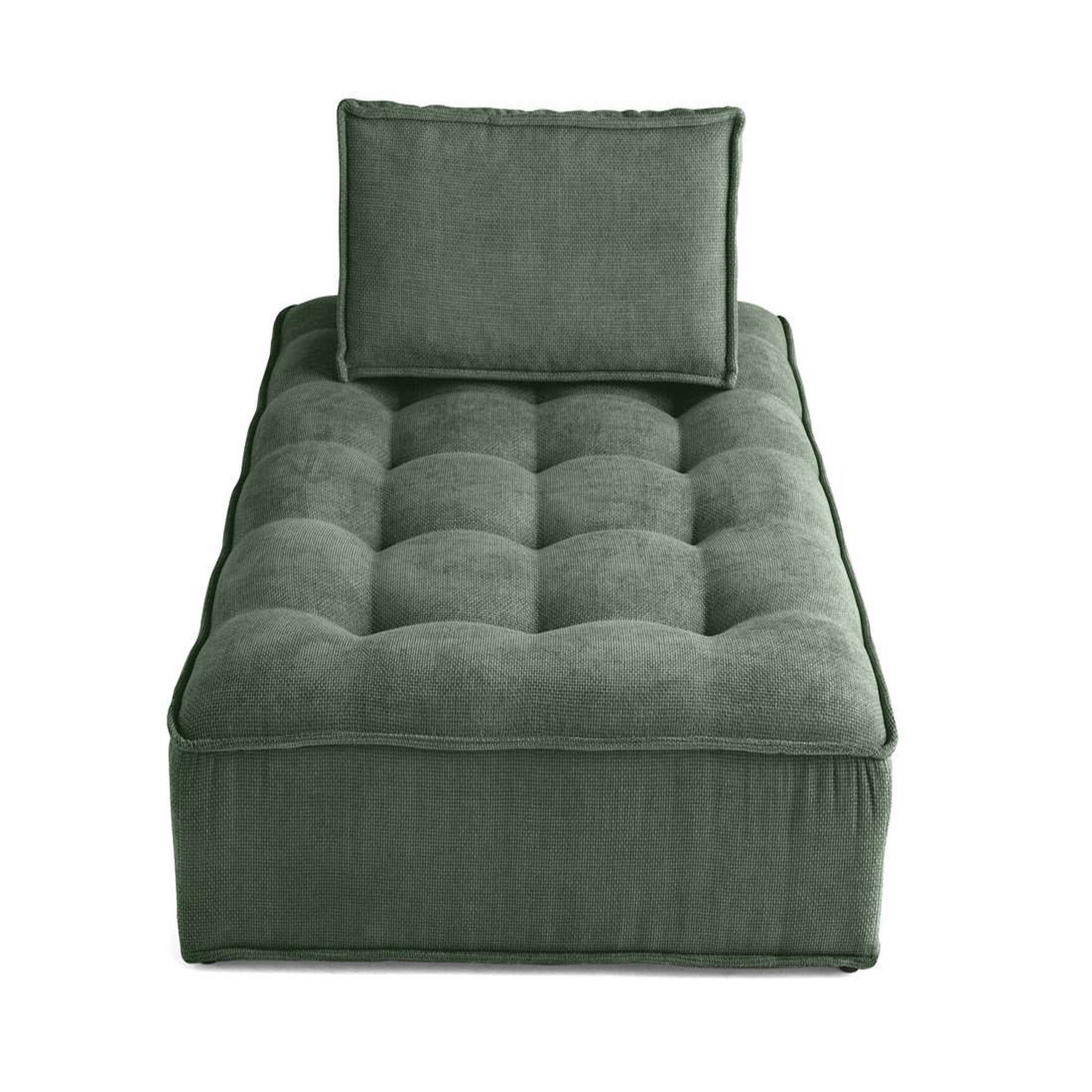 Voir la diapositive 6 : BEST MOBILIER Marisol - module d'assise méridienne - velours texturé