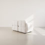 Voir la diapositive 5 : LISA DESIGN Grace - canapé modulable 2 places en velours texturé