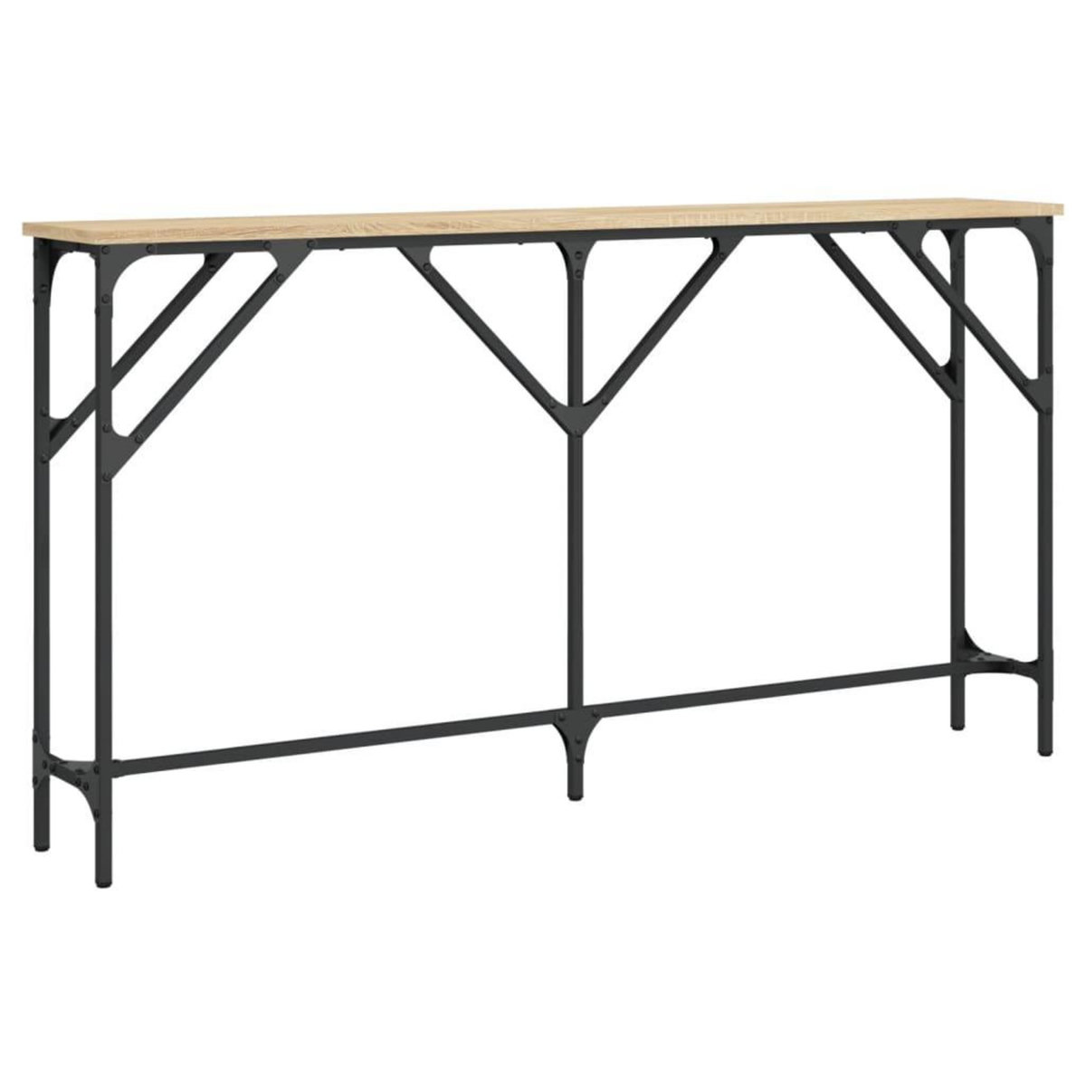 VIDAXL Table console chene sonoma 140x23x75 cm bois d'ingenierie