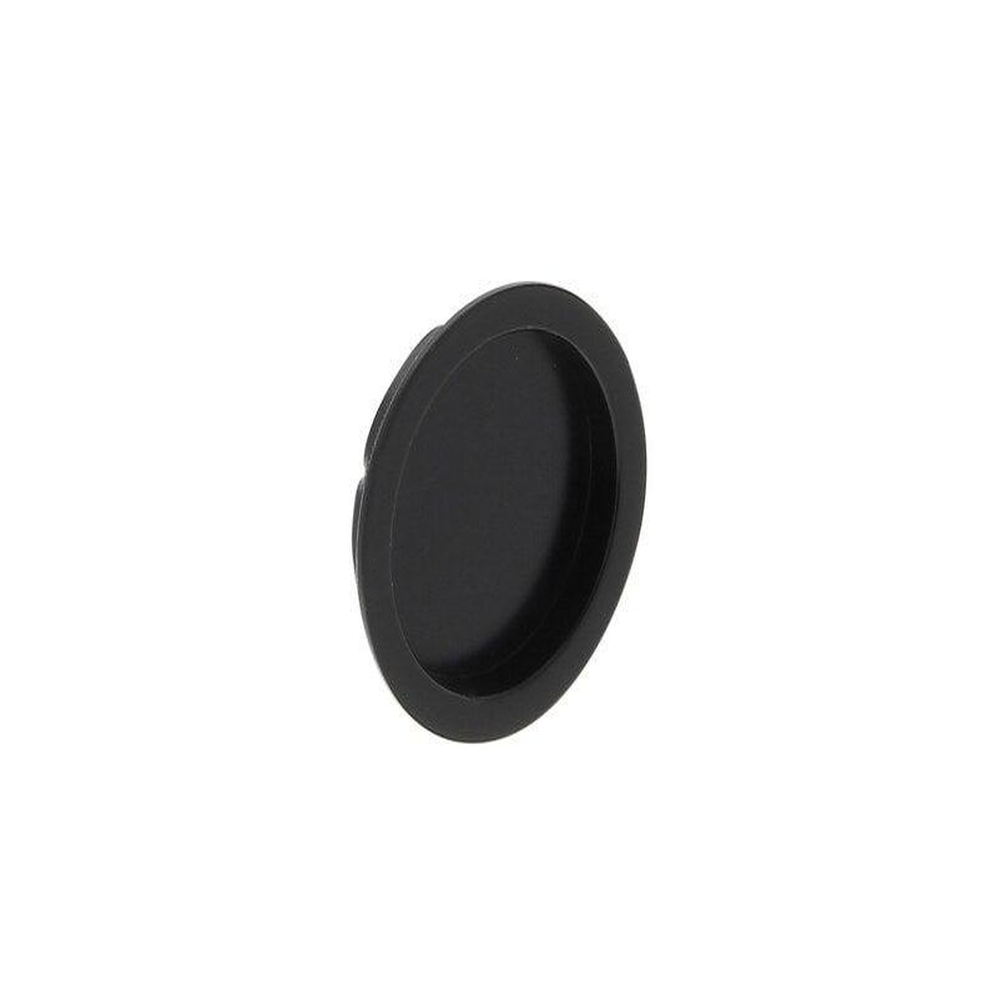 CENTRALE BRICO Poignee porte coulissante ronde zamak noir
