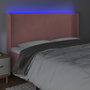 Voir la diapositive 4 : VIDAXL Tete de lit a LED Rose 203x16x118/128 cm Velours