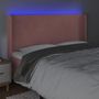 Voir la diapositive 4 : VIDAXL Tete de lit a LED Rose 203x16x118/128 cm Velours