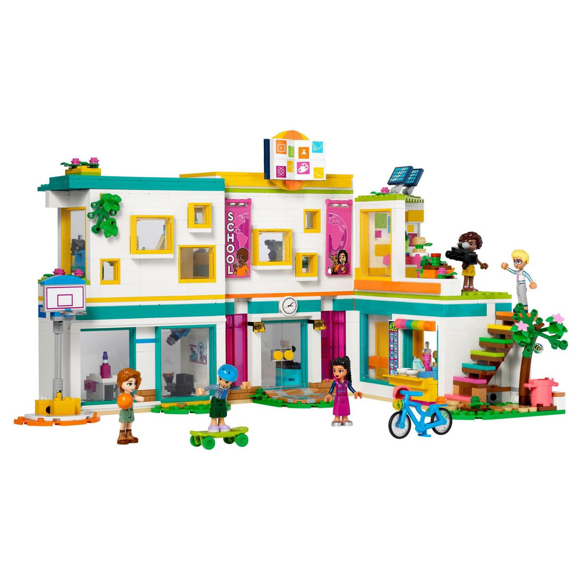 LEGO Friends 41731 L'école internationale de Heartlake City, Jouet de Construction, pour Filles et Garçons avec 5 Mini-Poupées
