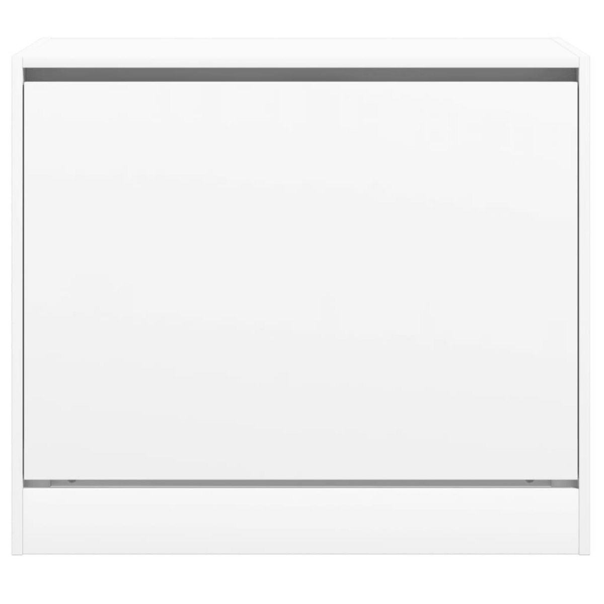 VIDAXL Armoire a chaussures blanc 80x42x69 cm bois d'ingenierie