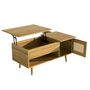 Voir la diapositive 5 : MERAX Table Basse Avec 2 Portes Et Bureau Relevable