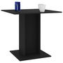 Voir la diapositive 5 : VIDAXL Table a manger Noir 80x80x75 cm bois d'ingenierie