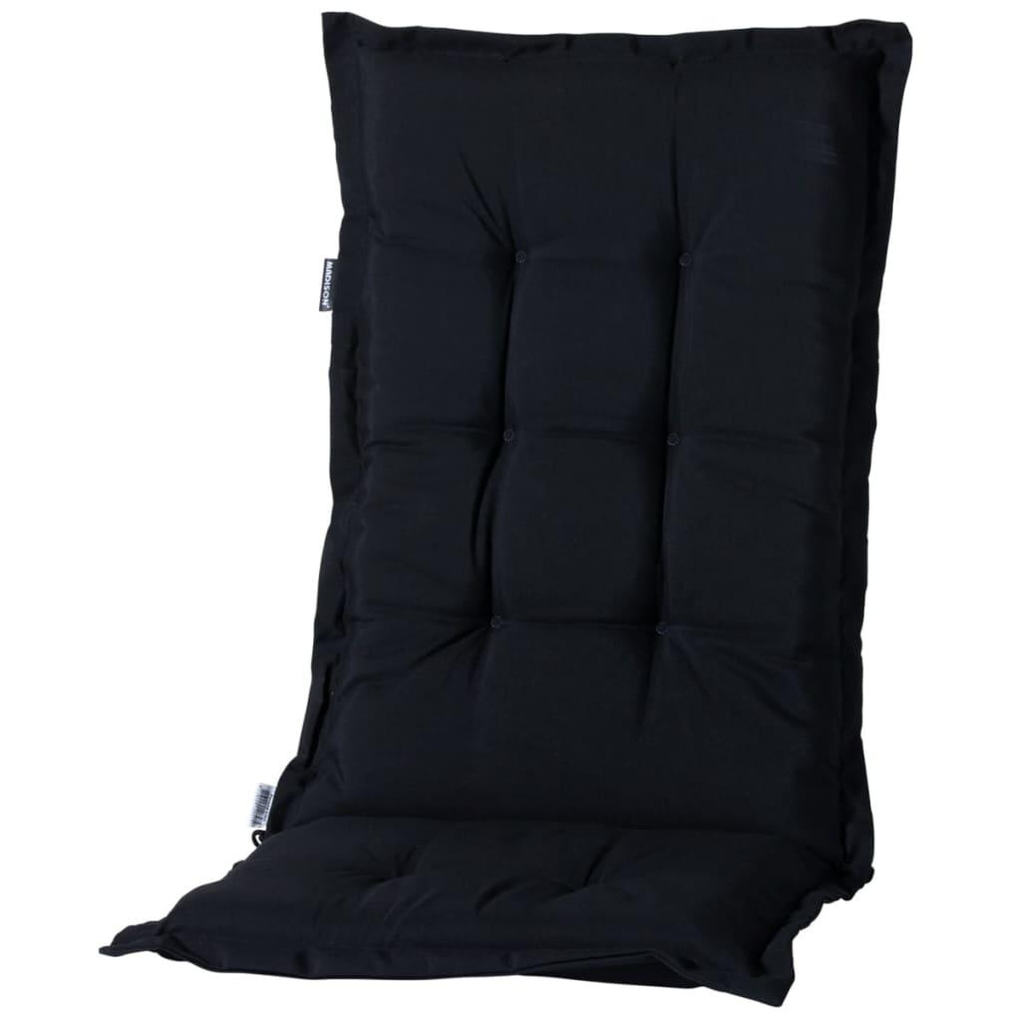 Voir la diapositive 3 : MADISON Madison Coussin de chaise a haut dossier Panama 123x50 cm Noir
