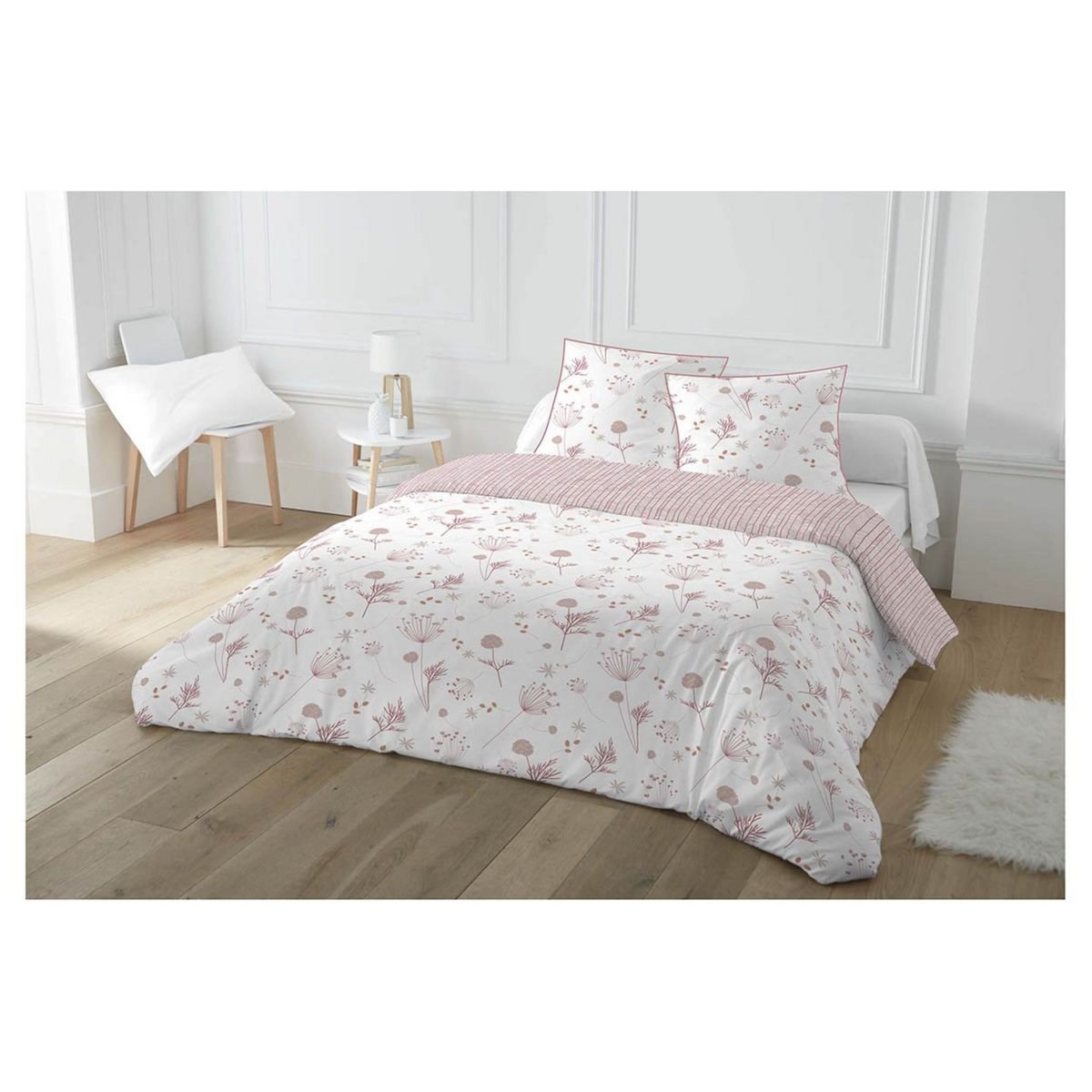 Parure housse de couette en coton motif floral SPRING