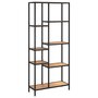 Voir la diapositive 2 : VIDAXL Etagere a livres 80x30x180 cm Acier et bois d'ingenierie