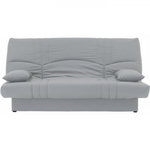 MARKET24 Banquette clic clac 3 places - Tissu gris clair - Style Contemporain - L 190 x P92 cm - DREAM
