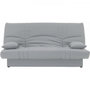 Voir la diapositive 1 : MARKET24 Banquette clic clac 3 places - Tissu gris clair - Style Contemporain - L 190 x P92 cm - DREAM